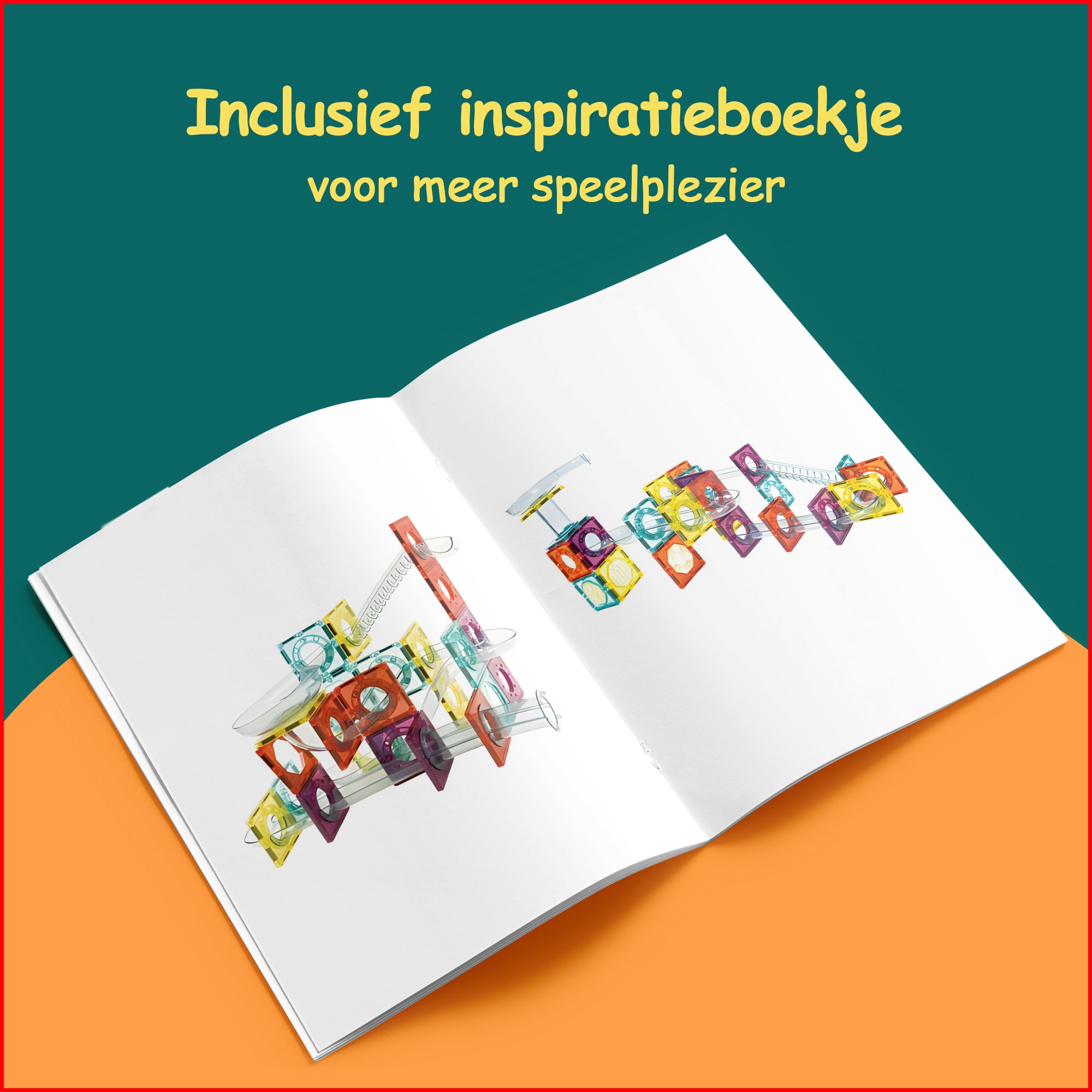 Magnetic Tiles Knikkerbaan - 100 stuks