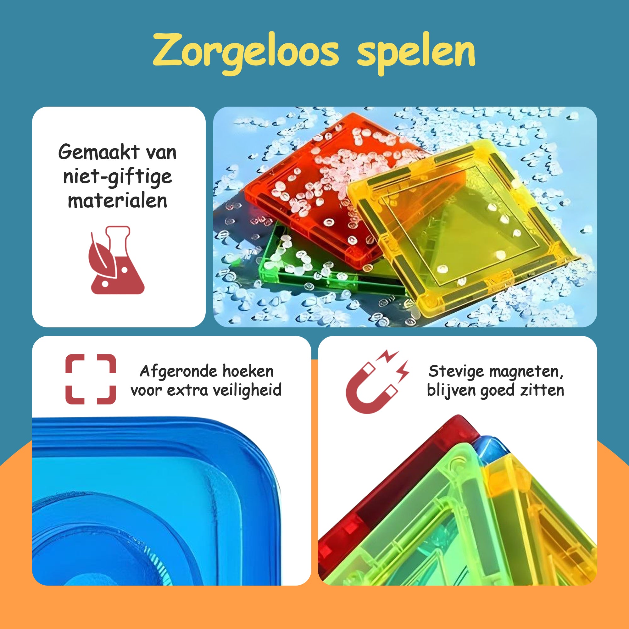 Magnetic Tiles Classic - 120 stuks