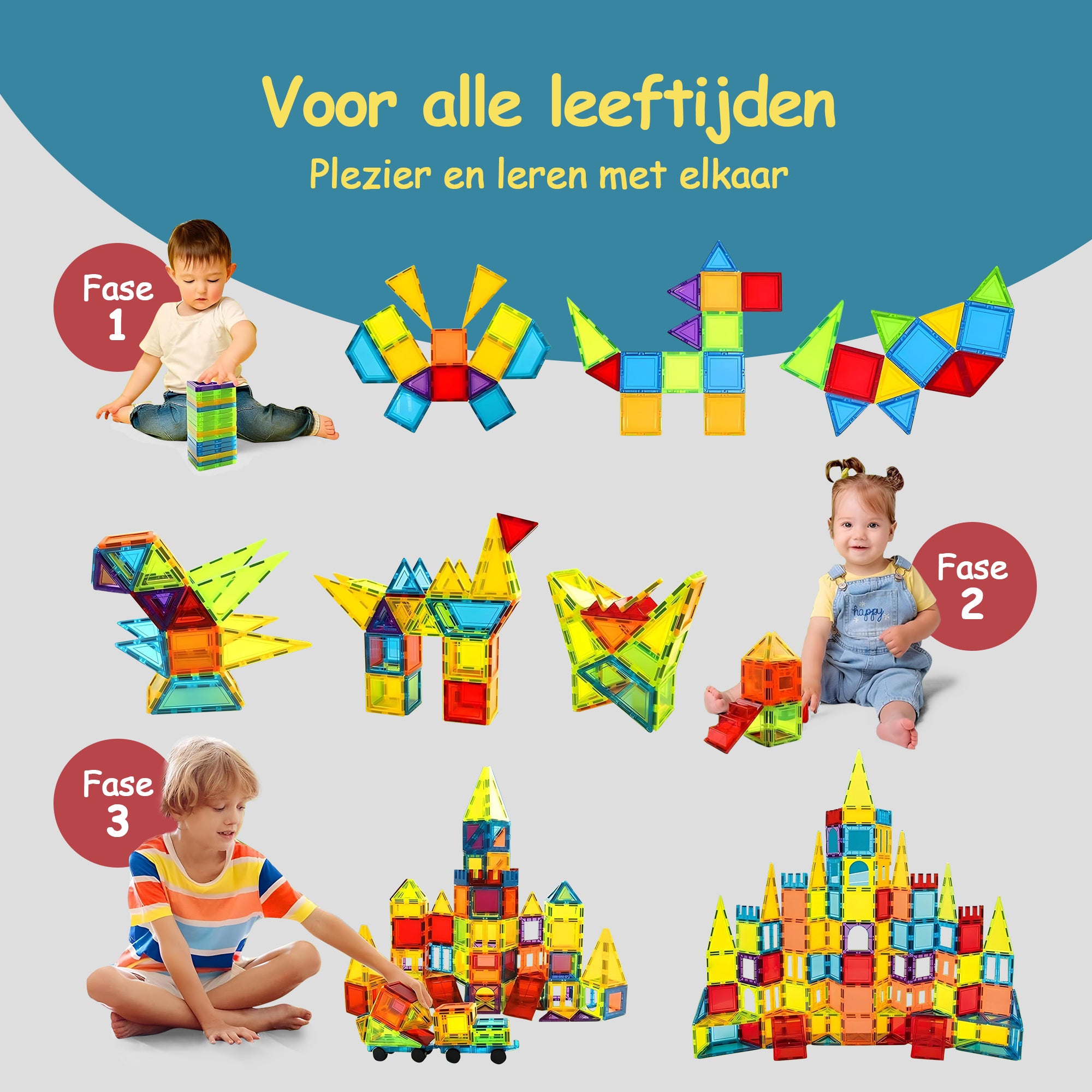 Magnetic Tiles Classic - 120 stuks