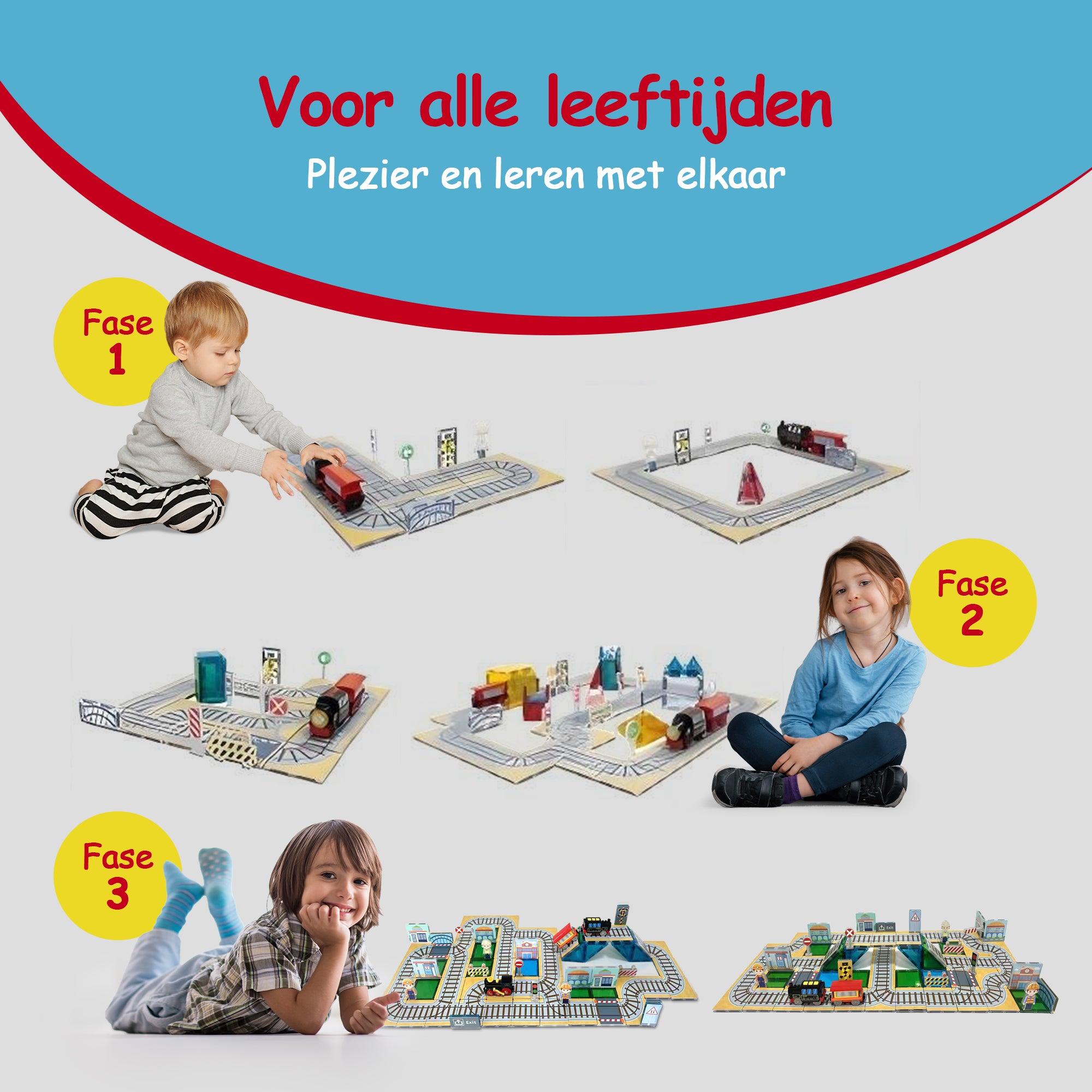 Magnetic Tiles Trein - 112 Stuks