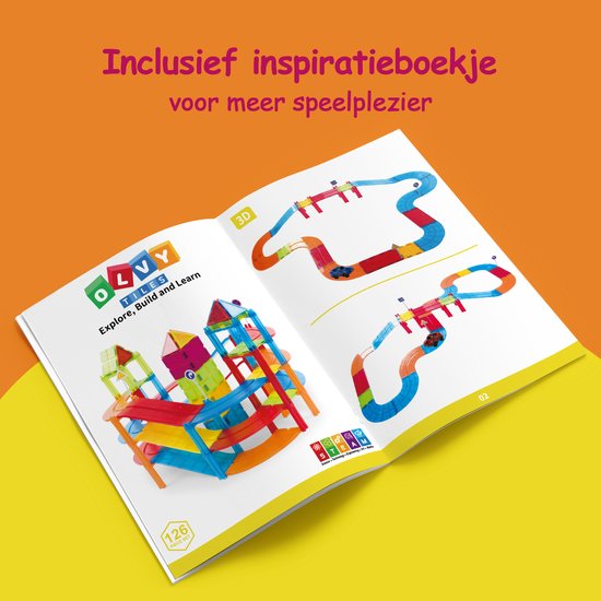 Magnetic Tiles - Racebaan 126 Stuks