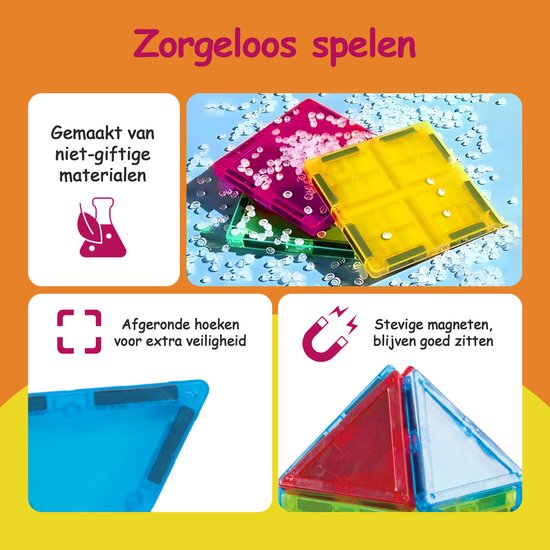 Magnetic Tiles - Racebaan 126 Stuks