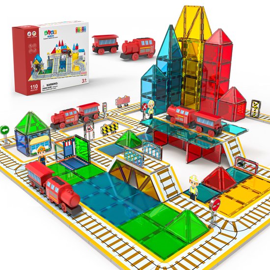 Magnetic Tiles Trein - 112 Stuks
